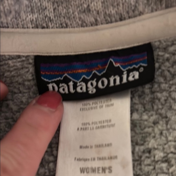 Patagonia Gray Sweater Quarter zip pullover medium - Picture 5 of 5